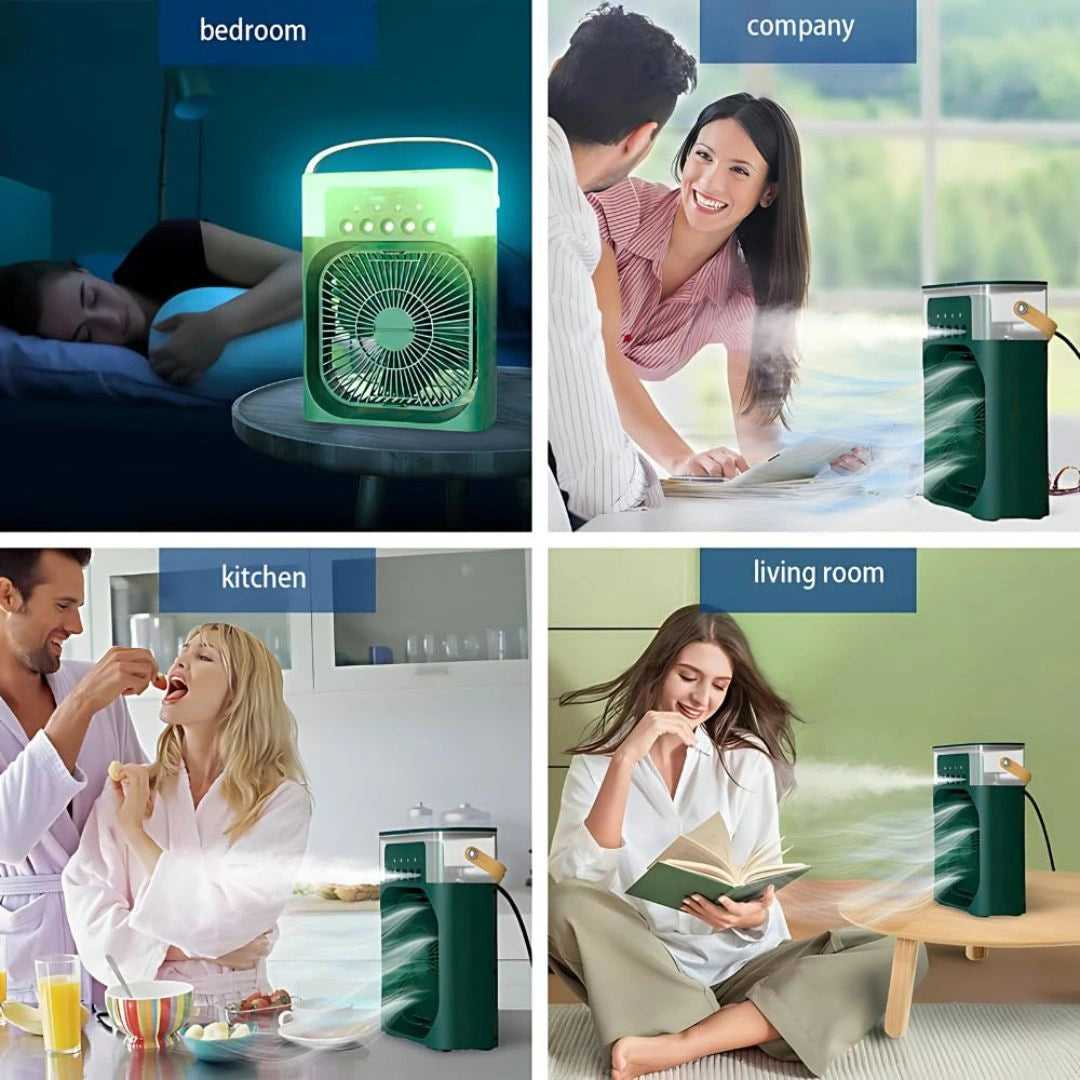 ❄️🧊3-in-1 Mini Air Cooler & Humidifier